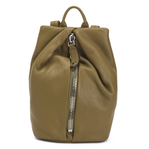 AIMEE KESTENBERG Soft Olive Leather Tamitha Mini Backpack